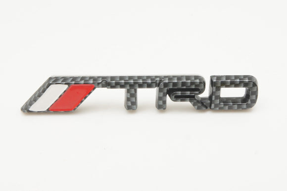 Fit Toyota Supra Chaser TRD Fender Black Carbon Style Plastic Badge Emblem Logo EBP233