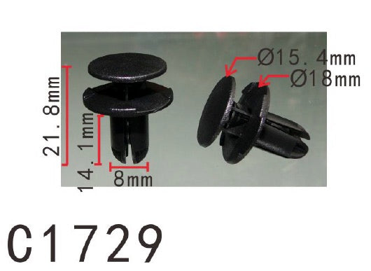 20pcs Fit Ford Lincoln Navigator 2003- On W710528S300 molding Clip with Sealer? Manufacturer Part Number:865952T500