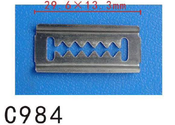20pcs Fit Hyundai 8659324000 Front bumper metal Retainer- Autobahn88