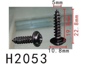 10PCS BUMPER / TRUNK / FENDER 20mm Long Self Tapping Screw Fit For TOYOTA