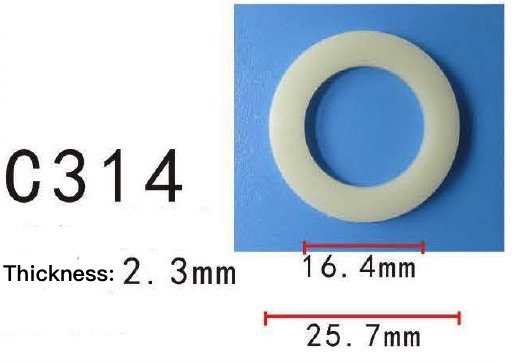 20x Car Nylon Plastic Washer O Ring Seal 16mm 5/8