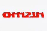 Fit Nissan GTR NISMO Plastic Chrome Badge Emblem Fairlady Z 370Z - Small