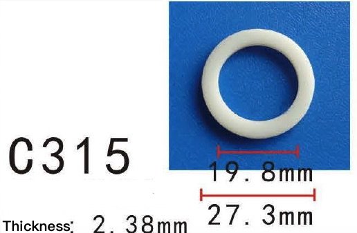 20x Car Nylon Plastic Washer O Ring Seal 19mm 3/4