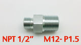 Steel Fitting, Male to Male, Multiple Size