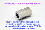 Autobahn88 BSPT (R) 1/2" Female to BSPT (R) 1/4" Female 304 Stainless Steel Female Coupler Fitting - Thread & Dimension Specifications