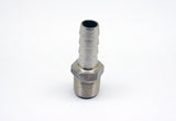 BSPT Tapered R 1/2" Male to BARB OD 6mm / 0.24" Stainless Tail Adaptor Hose