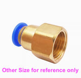 10pcs 6MM Tube x 1/8" BSP G Female Pneumatic PUSH TO CONNECT RELEASE AIR FITTING
