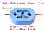 Universal 0.5" 12mm EXHAUST MUFFLER HANGER Japan Euro Car x 2PCS