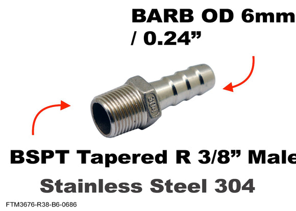 BSPT Tapered R 3/8