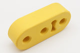 0.5" 12mm x 3 Hole EXHAUST CAR MUFFLER HANGER UPRATED YELLOW POLYURETHANE