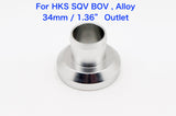 Blow Off Valve BOV Adapter Flange for HKS / Blitz / Greddy, 25mm / 34mm