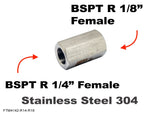 BSPT Tapered R 1/4" FEMALE to R 1/8" FEMALE Stainless Sensor Adaptor Fittings
