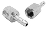 BSP G 1/8" FEMALE to BARB OD 10mm / 0.4" Stainless Tail Adaptor Hose Connector