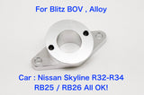 Blow Off Valve BOV Adapter Flange for HKS / Blitz / Greddy, 25mm / 34mm