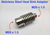 Stainless Heat Sink Adaptor for High Temp Pressure Gauge Transmitter Sensor M20