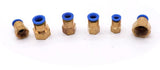 5pcs 6MM Tube x M16x1.5 Female Pneumatic PUSH TO CONNECT RELEASE AIR FITTINGS