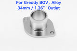 Blow Off Valve BOV Adapter Flange for HKS / Blitz / Greddy, 25mm / 34mm