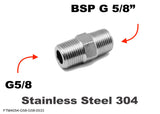 G5/8 Male to BSP G 5/8" Male Stainless Sensor Adaptor Fittings Conversion