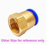 5pcs 12MM Tube x M20x1.5 Female Pneumatic PUSH TO CONNECT RELEASE AIR FITTINGS