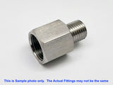 M14x1.5 FEMALE to M20x2.5 MALE Stainless Sensor Adaptor Fittings Conversion