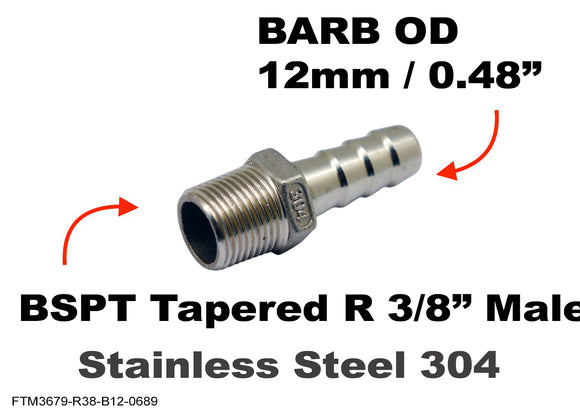 BSPT Tapered R 3/8