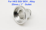 Blow Off Valve BOV Adapter Flange for HKS / Blitz / Greddy, 25mm / 34mm