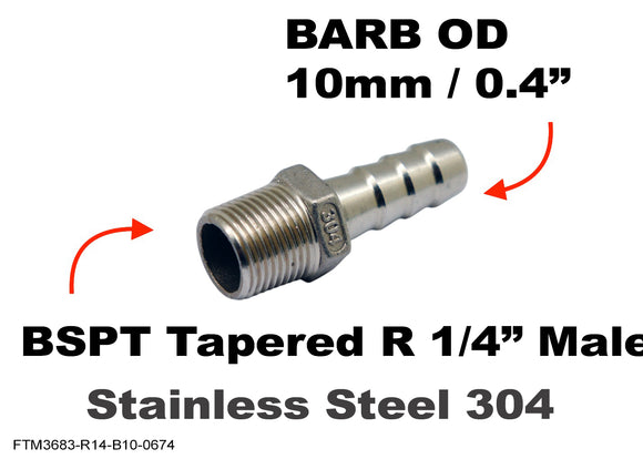 BSPT Tapered R 1/4