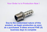 M10x1.5 Male to BARB OD 8mm / 0.32" Stainless Tail Adaptor Hose Connector