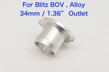 Blow Off Valve BOV Adapter Flange for HKS / Blitz / Greddy, 25mm / 34mm