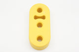 0.5" 12mm x 3 Hole EXHAUST CAR MUFFLER HANGER UPRATED YELLOW POLYURETHANE