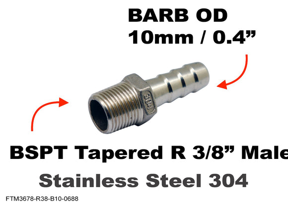 BSPT Tapered R 3/8