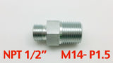 Steel Fitting, Male to Male, Multiple Size