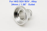 Blow Off Valve BOV Adapter Flange for HKS / Blitz / Greddy, 25mm / 34mm