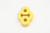 0.4" 10mm x 2 Hole EXHAUST CAR MUFFLER HANGER UPRATED YELLOW POLYURETHANE