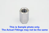 M10x1.0 Female to BSP G 1/4" Female Stainless Sensor Adaptor Fittings Conversion