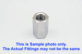 1/2" NPT Female to BSPT Tapered R 1/2" Female Stainless Sensor Adaptor Fittings