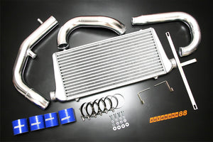 Front-Mount Intercooler Complete Kit, for Mitsubishi Lancer Evolution EVO 7 8 9 CT9A 4G63, 2001-