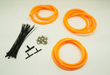 Silicone Vacuum Hose Assorted Kit Set, included 3mm / 4mm / 8mm / zip tie / spring clamp / T-joi