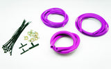 Silicone Vacuum Hose Assorted Kit Set, included 3mm / 4mm / 8mm / zip tie / spring clamp / T-joi