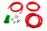Silicone Vacuum Hose Assorted Kit Set, included 3mm / 4mm / 8mm / zip tie / spring clamp / T-joi