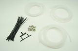 Silicone Vacuum Hose Assorted Kit Set, included 3mm / 4mm / 8mm / zip tie / spring clamp / T-joi