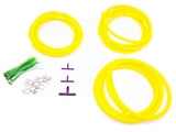 Silicone Vacuum Hose Assorted Kit Set, included 3mm / 4mm / 8mm / zip tie / spring clamp / T-joi