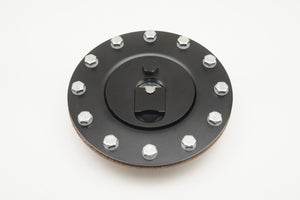 Alloy Racing Fuel Cell Cap Flush Mount 12 Bolts Black Anodized