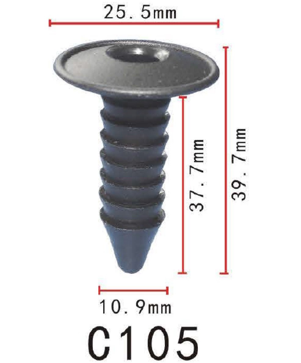 20x Nylon Fit GM: 7642589; AMC: 4001934 Firewall Insulation 