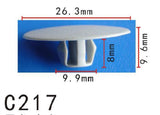 20x Nylon Hood Insulation Retainer Clip Fit Mitsubishi #MB020923 (26x8x10mm)