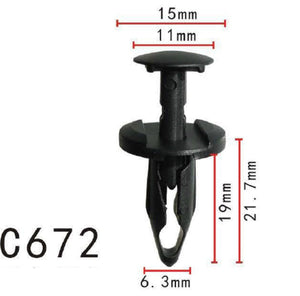20x Fit GM General Motor 21077123 Wheel Opening Moulding Push-Type Retainer 19 x 15mm 1991-On