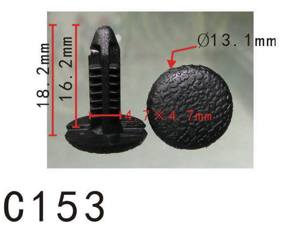 20x Nylon Fit Honda #90666-SA0-0030 Shield Trim Panel Retainer Clip Rivet 5mm