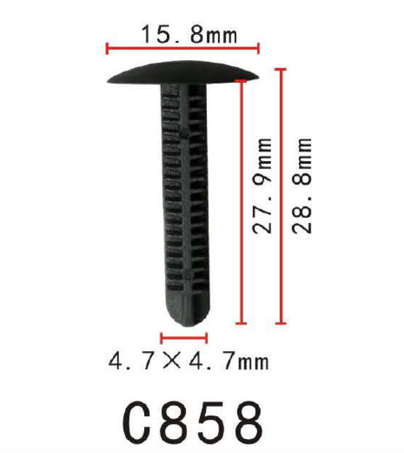 20x Nylon Fastener Rivet Trunk Trim Retainer Clip Fit Honda Acura (16x27x6mm)