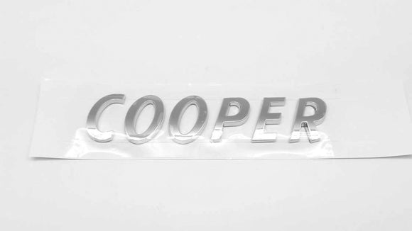 Fit BMW Mini COOPER Logo Silver Emblem Plastic Trunk Badge For ALL MINI