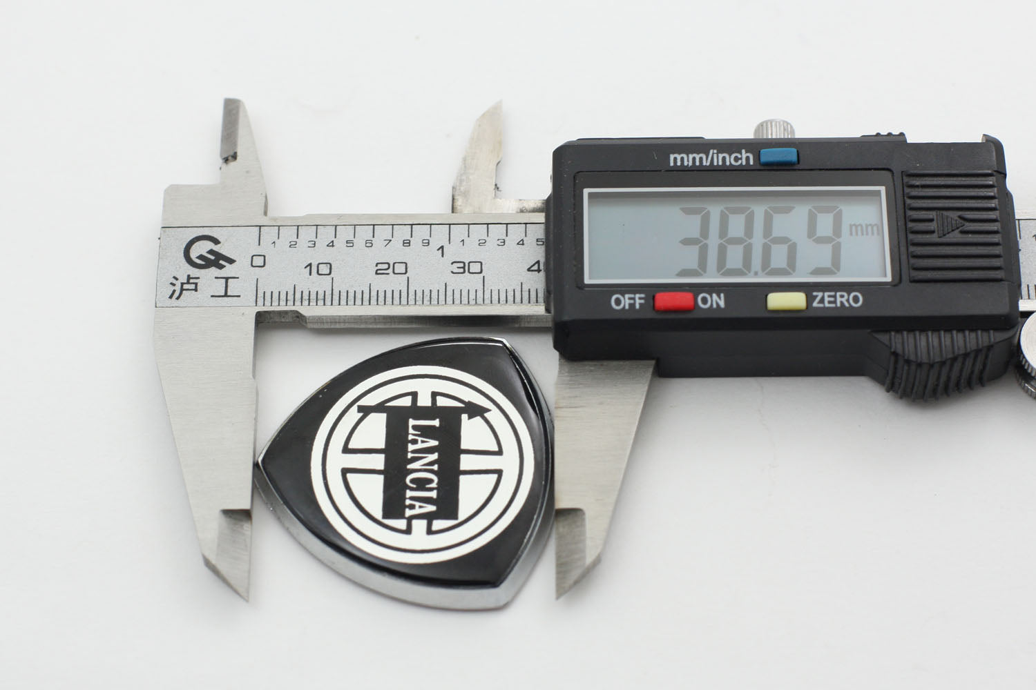 Lancia Delta Integrale 16V Side Sill Badge – Original Style Emblem, Black, NOS